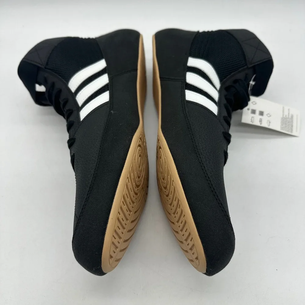 Adidas AQ3325 Mens Size 16 HVC 2 Wrestling MMA Boxing‎ Black White Stripes Shoes